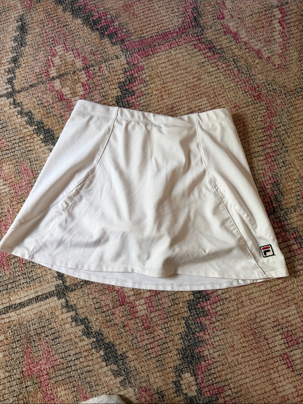 Fila White Tennis Skort with Signature Logo